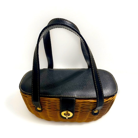 Small Rattan Wicker Purse - Picture 2 of 7